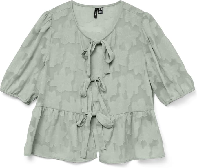 VERO MODA - VMGABI 2/4 TIE TOP WVN EXC - Dames - Blouses