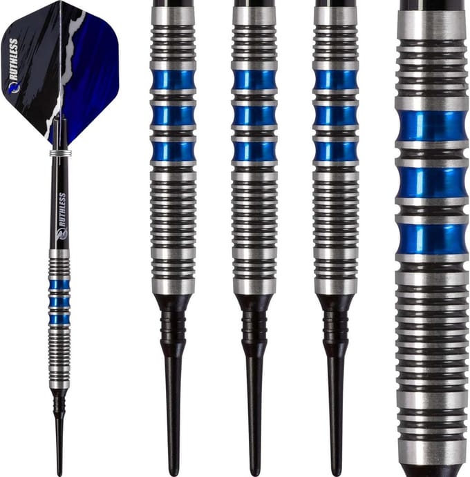 Softtip Tungsten Dartpijlen Set 18 Gram Blauw Professioneel Dart Set