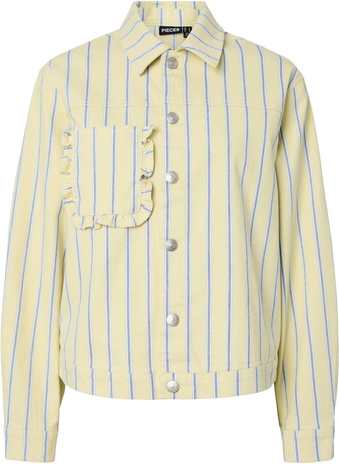 PIECES - PCBILLO LS DENIM JACKET - Meisjes - Blouses