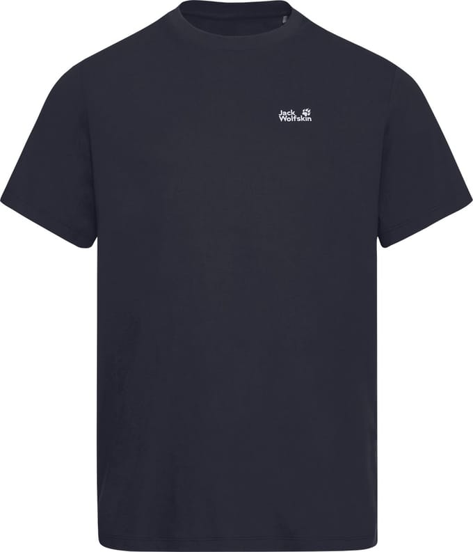 Jack Wolfskin ESSENTIAL T M Heren Outdoorshirt-dark navy