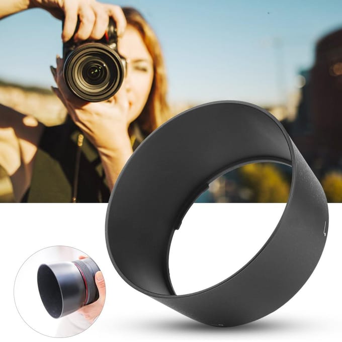 HB-7 Kwaliteit Draagbare Plastic Camera Lenskap Schaduw voor Nikon AF 80-200mm f 2.8D ED black