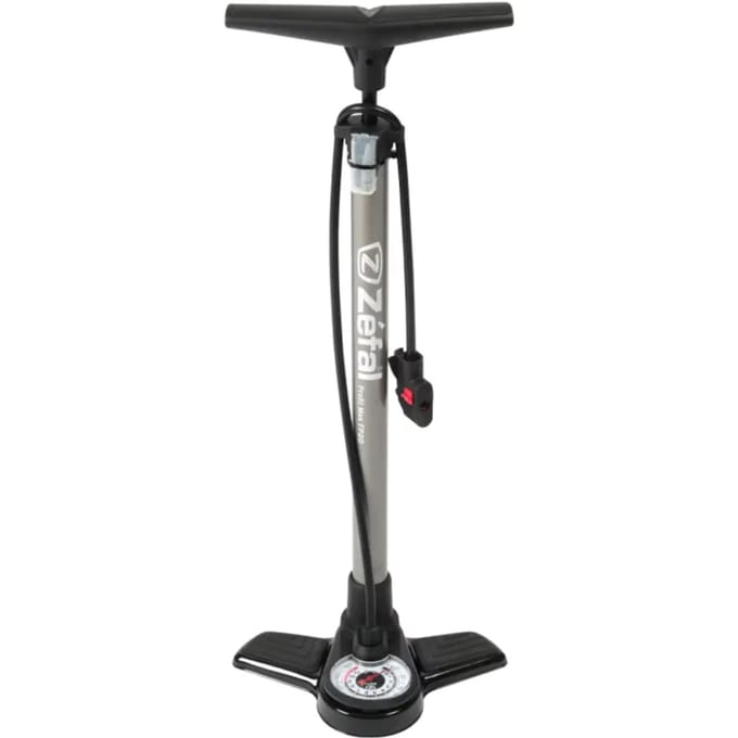 Zefal Vloerpomp – Profil Max FP20 – Manometer – Alluminium – Wit/Grijs