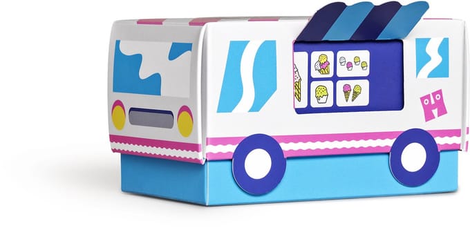 Happy Socks kids giftbox 3P sokken ice cream multi