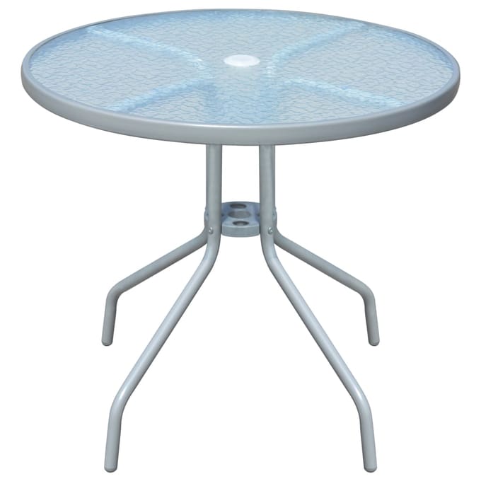 vidaXL - Bistrotafel - 80x71 - cm - staal - grijs