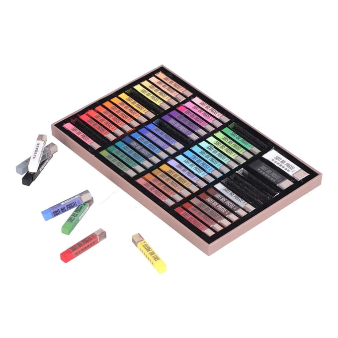 Pastels à l'huile doux 48 couleurs, crayons de couleur professionnels pour dessin, graffiti, art, peinture, ensemble gray
