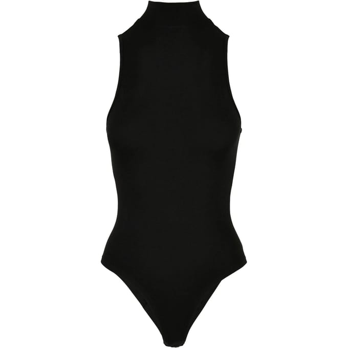 Urban Classics Dames/Dames Schildpadhals Mouwloos Bodysuit (Zwart)