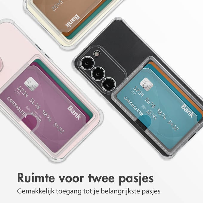 imoshion Softcase Backcover met pasjeshouder voor de Samsung Galaxy S23 - Transparant