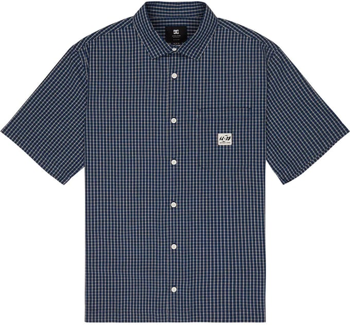 Dc Shoes Game On Overhemd Met Korte Mouwen Blauw S Man