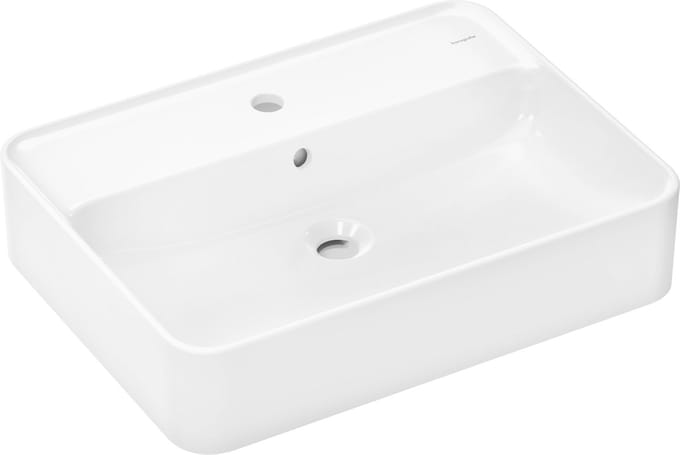 Hansgrohe Xuniva Q - Waskom, 60x45 cm, met overloop, kraangat, wit 60172450
