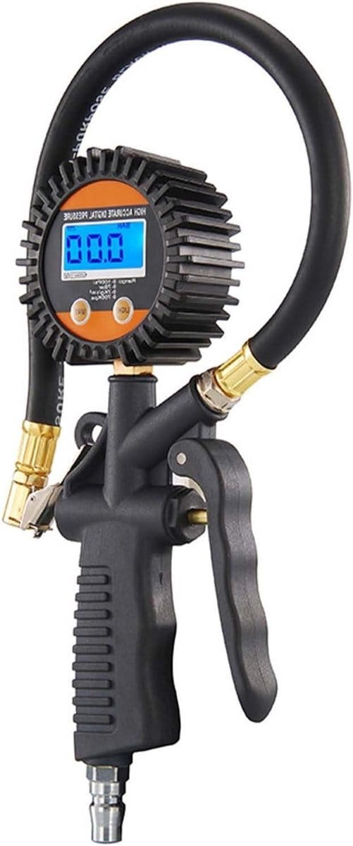 Draagbare Bandenpomp - Luchtpomp Auto - Banden Onderhoud - Digitale Manometer - 24 x 8.8 cm - Zwart