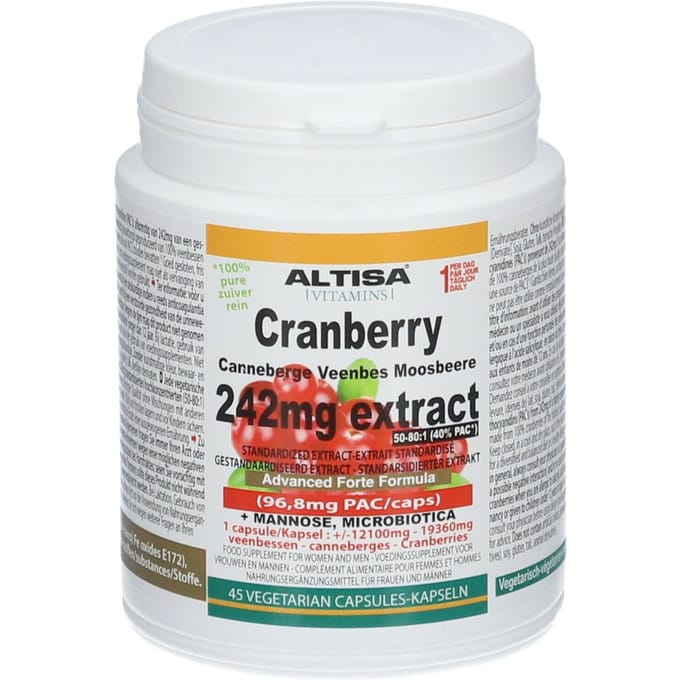 Altisa® Cranberry 242 mg Extract 45 Capsules
