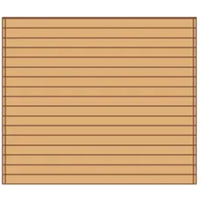 Solid Voorwand ‘s7734’ Hout 270x255cm