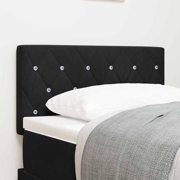 vidaXL - Hoofdbord - Zwart - 80 - cm - Fluweel