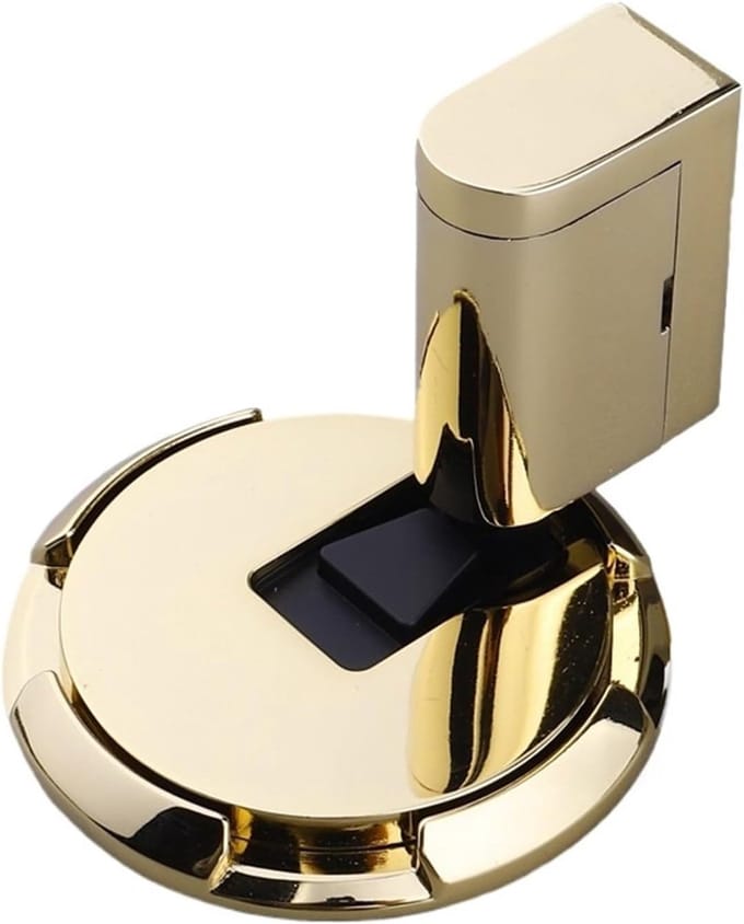 Deurstopper - Deursteun Vloer - Deuren Open Houden - Nagelloze Installatie - 400 Gram - Goud