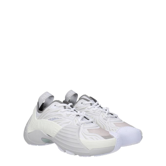 Lanvin Witte Leren Sport Sneakers
