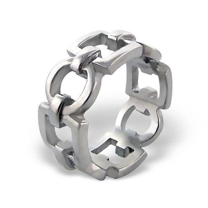 Amanto Ring Ayhan - 316L Staal - 9mm - Maat 63-20mm