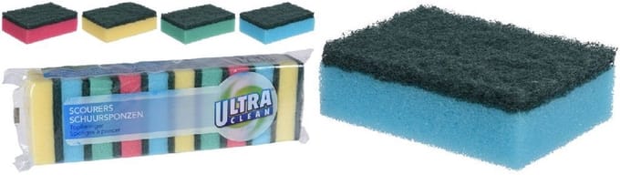Ultra Clean Schuursponzen 320stuks 80x50x25mm