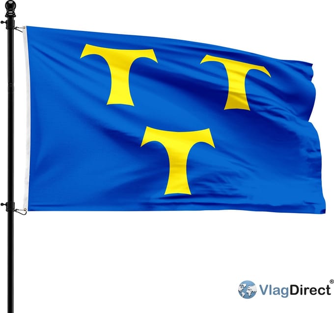 Ledese vlag - Gemeente Lede vlag - 90 x 150 cm.