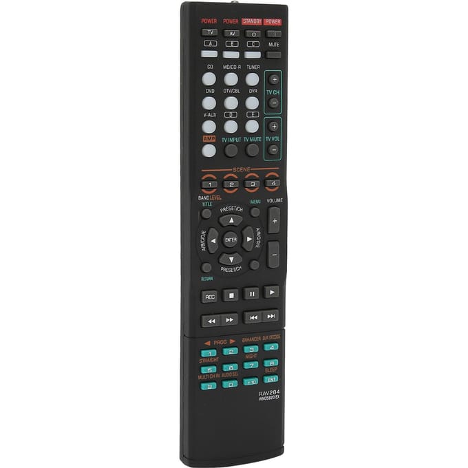 Afstandsbediening Vervanging voor Yamaha RAV284 WN05820EX RXV363 RXV363B RXV365 black