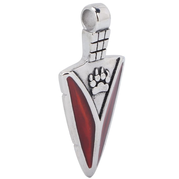 Étiquette de remplacement de fermeture éclair Pendentif breloque en acier titane Accessoires de vêtements DIY pour senior white