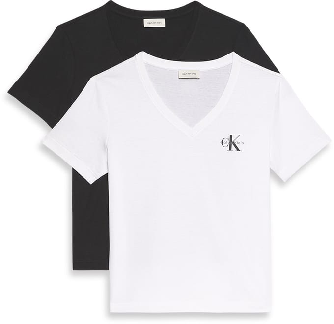 Calvin Klein Jeans 2 Pack Cotton V-Neck T-Shirts
