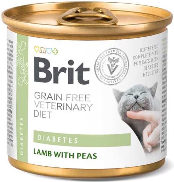 Brit Grain Free Veterinary Diet Diabetes Blik - 6 x 200 gram