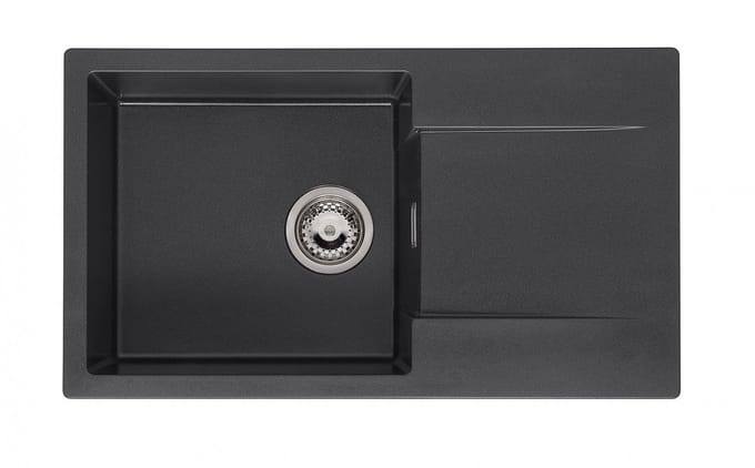 Reginox Amsterdam 43 spoelbak 76x43,5cm Black Silvery