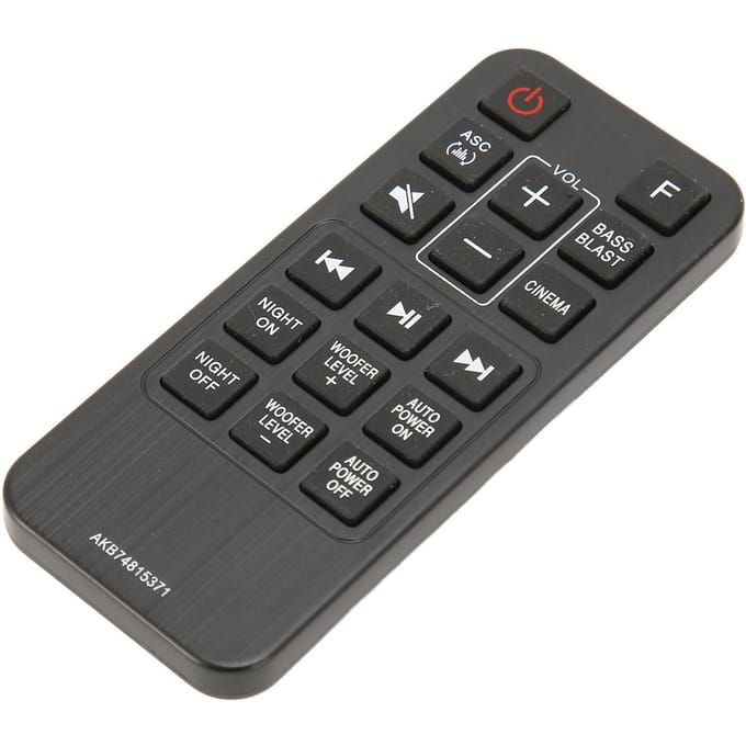 Soundbar Afstandsbediening Gevoelige Vervanging Bar Luidspreker Afstandsbediening voor SJ3 SP4 SK4D SK3D SL3D black