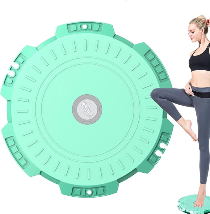 Taille Twister Disc - Body Twist Schijf - Kernspiertraining - Schokabsorberend ontwerp - 28 cm diameter - Groen