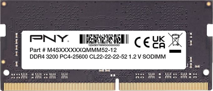 PNY Performance - DDR4 - module - 8 GB - SO-DIMM 260-pin / PC4-25600 - unbuffered