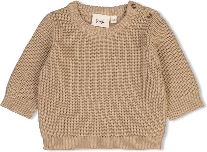 Feetje Sweater gebreid Taupe - The Magic is in You