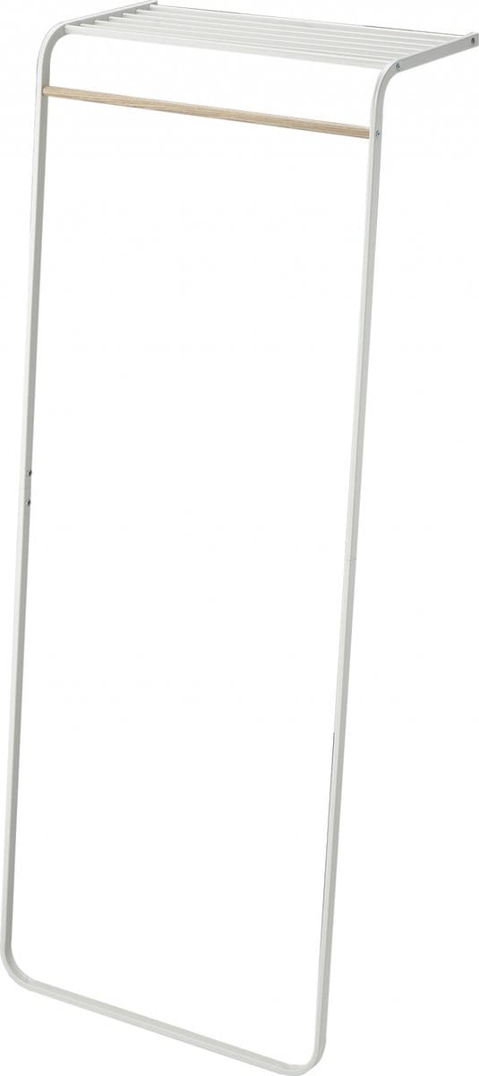 Yamazaki Leunend Kledingrek met Plank - Tower - Wit
