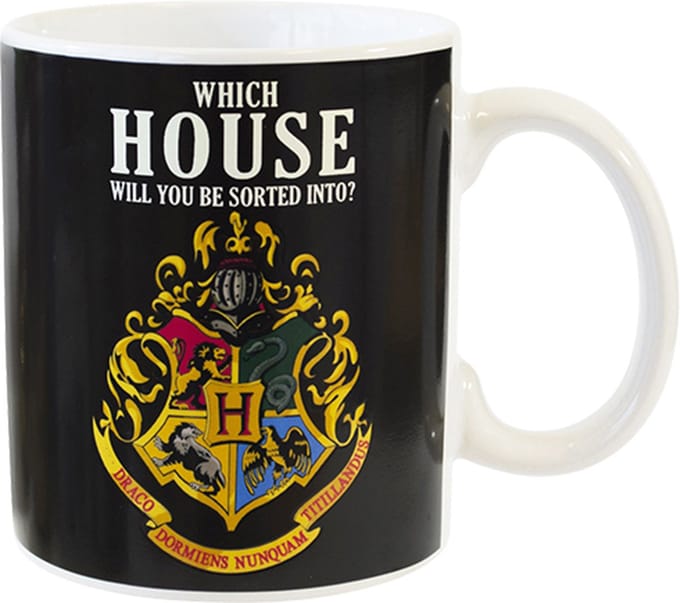 Harry Potter Kleur veranderende Mok - In geschenk doos - Which House? (4 mogelijkheden) - 325 ml.