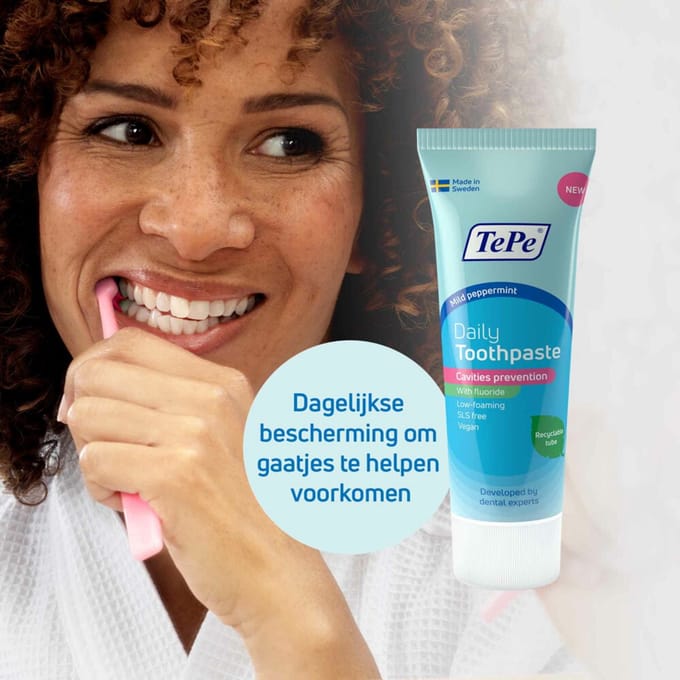 TePe - Tandpasta Daily - 3 x 75 ml - Voordeelverpakking