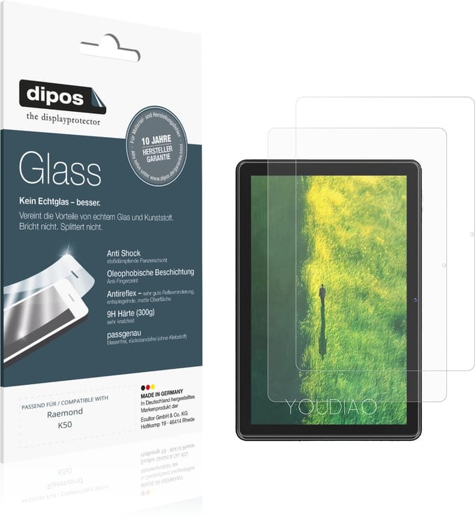 dipos – 2x Matte Pantserfolie geschikt voor Raemond K50 | 9H Screenprotector