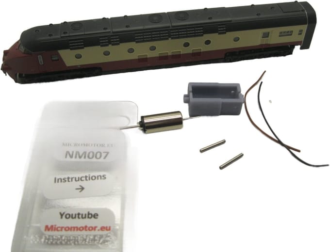 micromotor NM007 motor ombouwset voor Minitrix RAM TEE