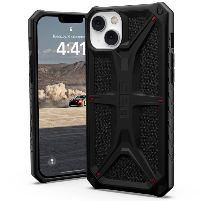 UAG Monarch Backcover voor de Apple iPhone 14 Plus - Kevlar Black