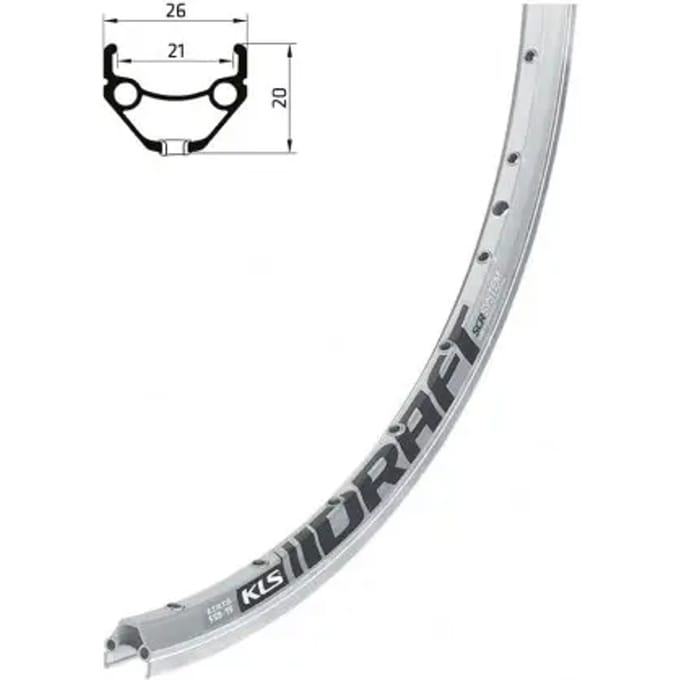 Rand Kellys KLS Draft CNC, 32H, 1 Eylet