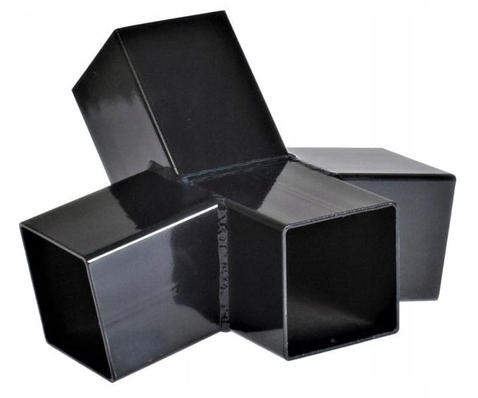 Hamak Standaard Voet Zwart 100x100x3mm Poedercoating