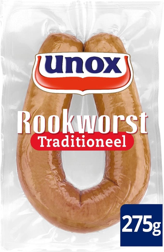 Unox rookworst 275 gr Doos 12 Stuks
