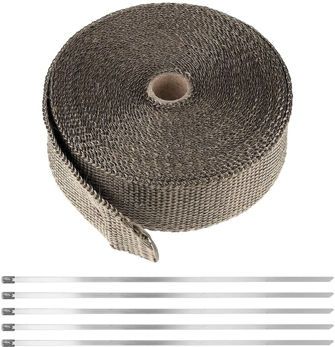 Dailygoods- Uitlaatband Hittebescherming - Basaltvezel 15 m - 10