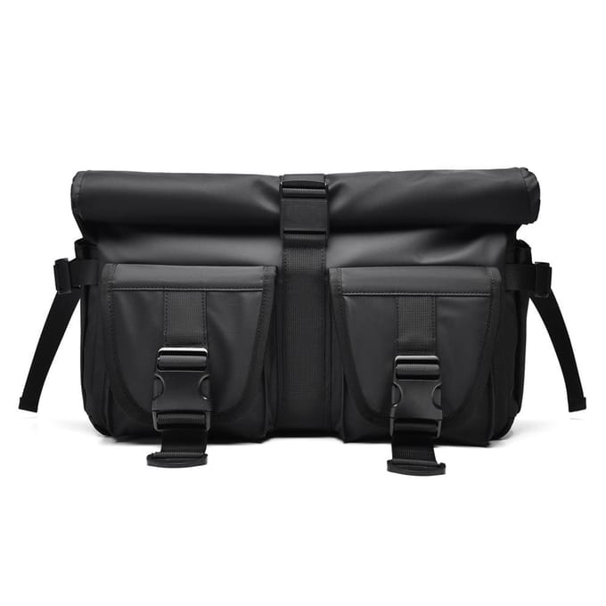 Herentas Functie Crossbodytas Heren Sport Waterdicht Reis Schoudertas Grote Capaciteit Computer Uitbreiding Postbodetas zwart