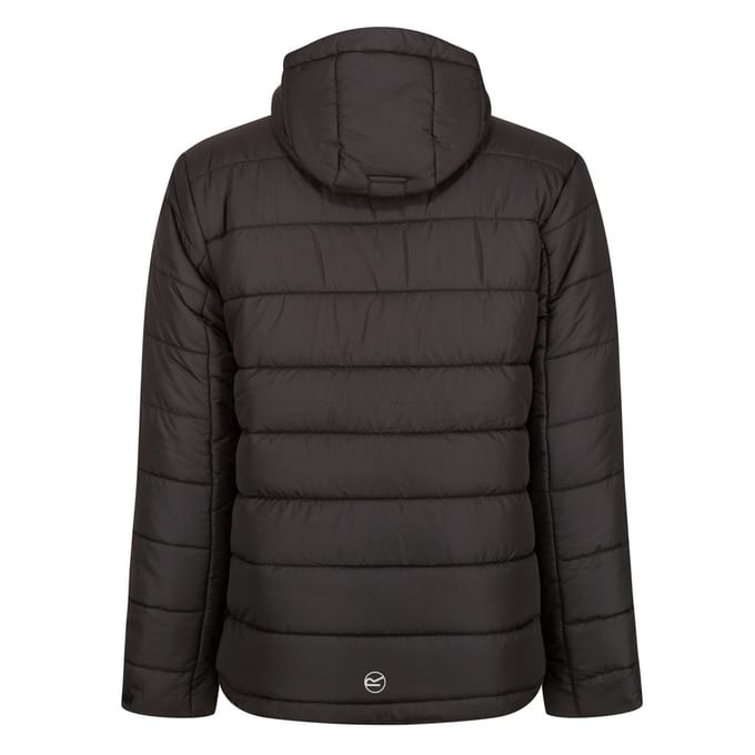 Regatta Heren Navigate Thermische Hooded Jacket (Zwart/Nieuw Royal)