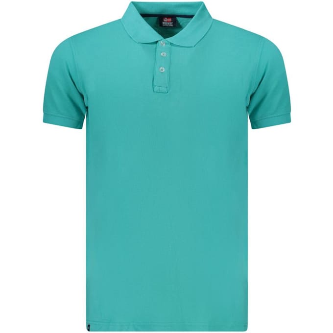 Noorwegen 1963 Azzurro Katoenen Heren Polo