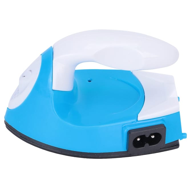 Mini Strijkijzer DIY Warmteoverdrachtsmachine voor Naamsticker Hete Boor Doeksticker Strijken blue