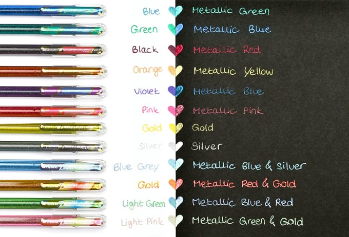 Pentel K110-4XZ Dual Metallic Roller