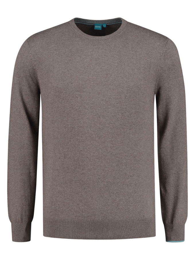 District Indigo Pullover Crewneck Brown   S