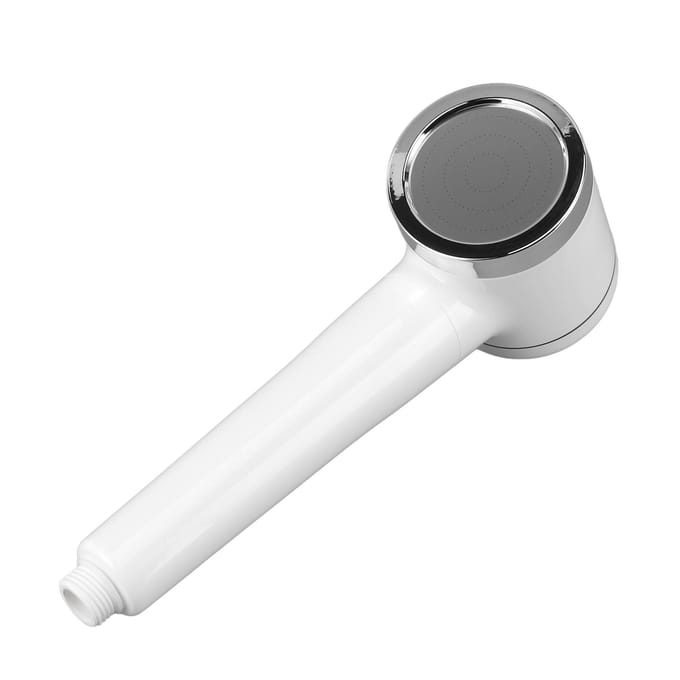 Pommeau de douche à main haute pression électrolysé à eau riche en hydrogène, étanche IPX7 white