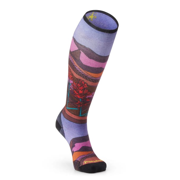 Ski sokken voor dames Smartwool Zero Cushion Floral Field