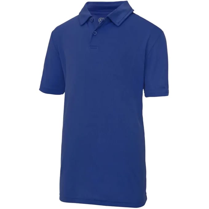 Just Cool - Cool Kinder Polo - Royal Blue maat 3/4 (XS)